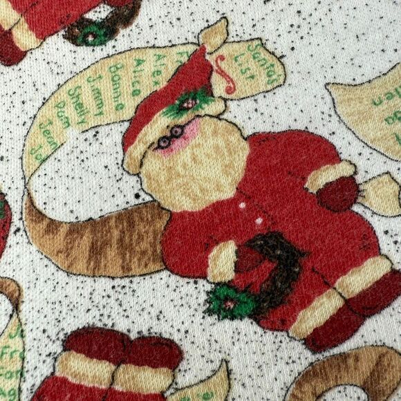Vintage Cornerstone Santa Christmas List Turtleneck XL - Picture 4 of 6
